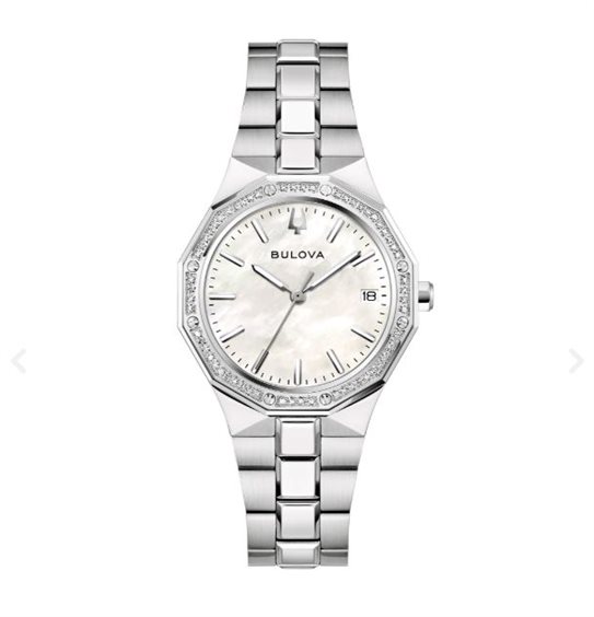 Orologio Bulova Donna Octagon lady in Acciaio 96R255 - 96R255